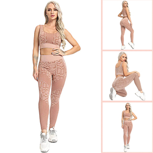 Conjunto de Yoga para mujer, diseño liso personalizado, ropa deportiva para mujer, conjunto de Yoga personalizado para mujer, traje de Fitness para gimnasio, conjunto de Yoga para mujer, entrenamiento elegante - Product Image 5