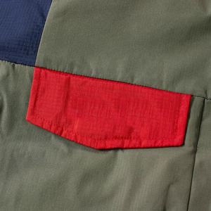 Veste coupe-vent zippée pour hommes High Street personnalisée OEM 100% Polyester Colorblock Design respirant disponible personnalisé - Product Image 3