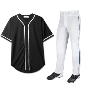 Tenue de baseball d'équipe pour adultes la plus vendue, 100 % polyester respirant, antibactérien, couleurs personnalisables, grandes tailles - Product Image 1