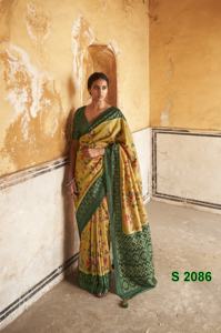 El último diseñador Banarasi Silk Printed Saree de Fab zone - Product Image 5