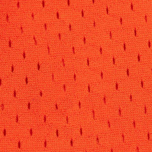 Pantalones cortos de verano para hombre estilo urbano al por mayor, logotipo personalizado, malla naranja de respiración media, bolsillos laterales con cremallera, poliéster 100% - Product Image 3