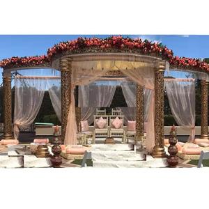 Decoración de Mandap de Fibra para Bodas al Aire Libre, Último Modelo de Mandap para Matrimonios Hindúes, Conjunto Exclusivo de Mandaps para Eventos al por Mayor, Bodas Inglesas en EE. UU. - Product Image 1