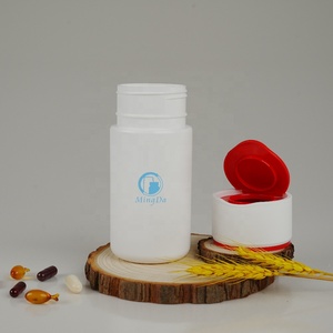 175 ml 6 oz 8 oz 10oz 300 <span class=keywords><strong>CC</strong></span> Botella de HDPE de vitamina esmerilada negra Tapa giratoria de tacto suave Botella de suplemento de <span class=keywords><strong>boca</strong></span> ancha para pastillas - Product Image 5