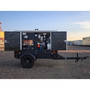 Groupe électrogène diesel industriel triphasé d'occasion 20 kW 277/480 V sur remorque, alimentation de secours MDG25IF4 - Product Image 4