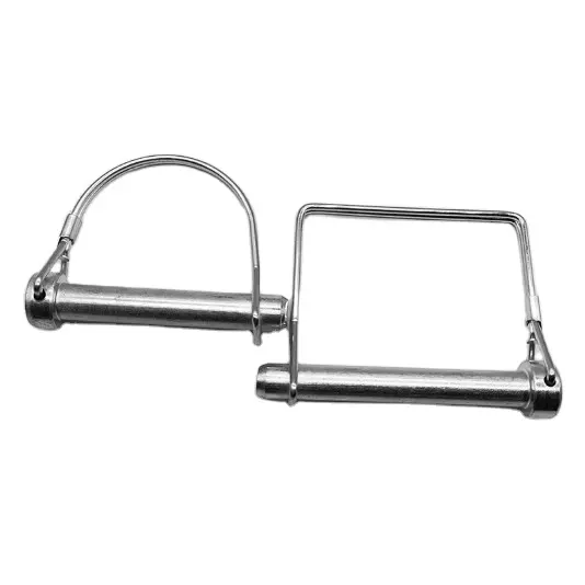 Custom Snapper Pin Stainless Steel Wire-lock Clevis Tab Lock Pin Square or Round Shaft Locking Safety Pin for Trailer