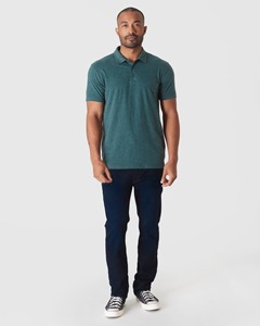 T-shirts polo pour hommes unis personnalisés à manches courtes en polyester/coton polo tricoté pour hommes - Product Image 1