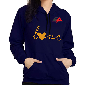 OEM personalizado puff Impresión de algodón jersey de lujo streetwear de gran tamaño impreso sudaderas con capucha de las mujeres Sudadera de cuello redondo - Product Image 1