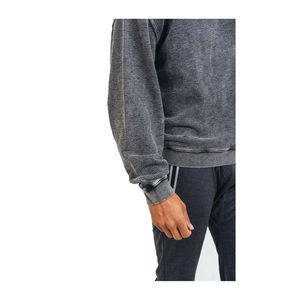 Sweat-shirt vintage de haute qualité pour homme, col rond, en coton/polyester French Terry délavé à l'acide, impression personnalisée, doublé pour l'hiver - Product Image 3