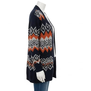 เสื้อคาร์ดิแกนผ้าโพลีเอสเตอร์ผสมคอตตอน ระบายอากาศได้ดี เนื้อผ้านุ่มถักอย่างประณีต อุ่นสบาย น้ำหนักเบา เหมาะสำหรับใส่ในชีวิตประจำวัน ใส่ทำงาน หรือใส่ลำลอง - Product Image 2