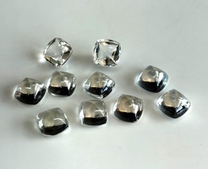 ก้อนน้ำตาลโทแพซสีขาว8มม. ธรรมชาติคุณภาพสูงอัญมณีใสเป็นประกาย - Product Image 6