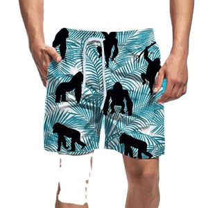 Custom Design Solid Letter Printing Casual Outdoor Elastic Waist <b>Mens</b> Summer Nylon Cotton Swim <b>Trunk</b> Shorts 1 Quick Dry - Product Image 1