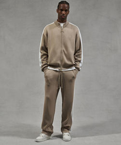 Chándal con cremallera 100% algodón invierno nuevo estilo apilado chándal pantalones de chándal acampanados y Conjunto de sudadera de gran tamaño - Product Image 6