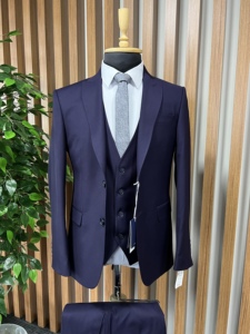 Qualité turque Offre Spéciale sur mesure Viscose et Polyester tissu hommes Elite costume mariage marié et costume d'affaires pour hommes - Product Image 6