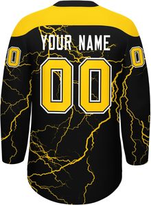 Camisetas de hockey sobre hielo personalizables a granel de PRODUCCIÓN DE FÁBRICA OEM personalizada con sublimación de logotipo bordado disponible al por mayor - Product Image 4