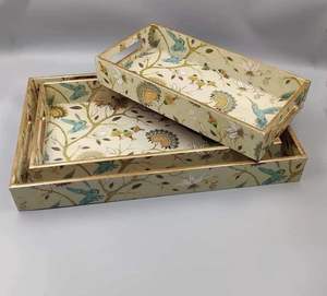 ถาดไม้เคลือบพิมพ์ลายสไตล์โบราณพร้อมบรรจุภัณฑ์แบบกำหนดเอง - Product Image 2