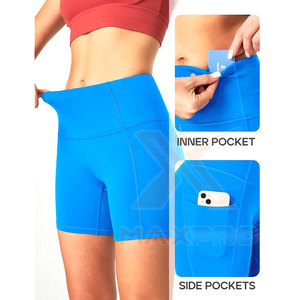 Shorts Deportivos para Mujer, Transpirables, Ecológicos, Duraderos, de Spandex/Poliéster, Cintura Elástica - Product Image 3