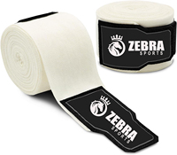 Bandages de boxe Meister sur mesure pour adultes, 180 pouces, avec boucle élastique pour le pouce, style mexicain, MMA, respirants, en coton, tendance