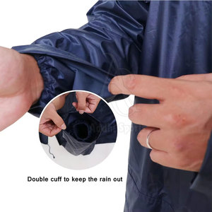 Traje Impermeable de Dos Piezas con Capucha, Cierre de Cremallera, Servicio OEM, Secado Rápido, Transpirable, para Hombres Adultos, Poliéster/Nailon - Product Image 3
