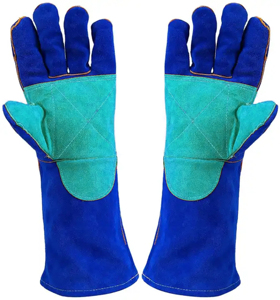 Gants en cuir de vachette haute Performance pour les travailleurs de la construction industrielle Gants de sécurité de soudage à la main 8mil Durable - Product Image 5