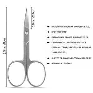 Tijeras para Uñas con Punta Afilada de Acero Inoxidable, Herramienta de Belleza Multifuncional y Duradera, Color Plasma, Herramientas de Manicura y Pedicura - Product Image 4