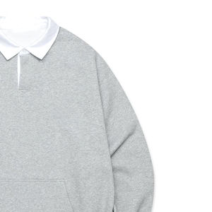 Sudaderas Polo de manga larga de calidad superior para hombre, venta al por mayor, Boxy Fit, algodón de rizo francés para ropa de calle de invierno - Product Image 3