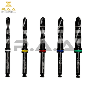 R.A.A. INTERNATIONAL Kit de Fresas para Implantes Dentales con Irrigación Externa, Set de 5 Piezas, Soporte, Logotipo Personalizado, Modelo RAA-118 CE - Product Image 4