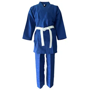 Uniforme ligero de Karate Gi para entrenamiento de artes marciales, juego de cinturón de Judo Aikido con cordón elástico gratuito para Jiu Jitsu - Product Image 1