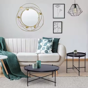 Espejo decorativo Arte de pared Estilo europeo Elemento popular Espejo de pared de metal Decoración para el hogar - Product Image 2