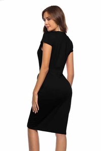 Vestido de tubo de LICRA de poliéster clásico para carreras profesionales con ajuste delgado y tela elástica cómoda - Product Image 4