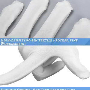 บริการ OEM ถุงมือผ้าฝ้ายแบบใหม่ คุณภาพสูง ถุงมือผ้าฝ้ายสวมใส่สบาย ถุงมือผ้าฝ้ายสำหรับทำงาน - Product Image 2