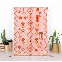 Moroccan Handmade Wool Rugs Authentic Berber Carpets Natural Wool Artisan Craftsmanship Custom Size Floral Travel Picnic Home