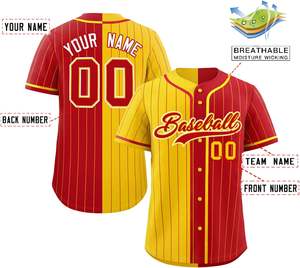 Maillot de Baseball pour jeunes chemise de Softball boutonnée personnalisée maille séchage rapide haute Performance ajustement brodé matériel sergé USA Design - Product Image 2