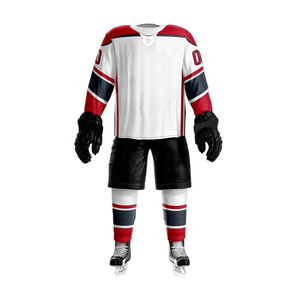 Teamwear Jersey Pant Ice Hockey Sets Custom Sublimation Printing 100% Polyester Quick Dry Ice Hockey Uniforms - Product Image 4