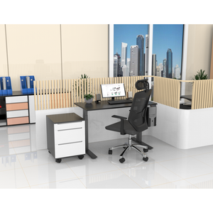SMARTDESK Modern <b>Office</b> <b>Desk</b> Black Metal with Minimalist Contemporary Design <b>Foldable</b> Steel for Bedroom Use - Product Image 4