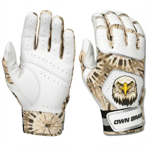 Gants de frappe de baseball et de softball OEM en gros, personnalisables avec impression de logo et marque, paume adhérente, évacuation de l'humidité, faible MOQ - Product Image 3