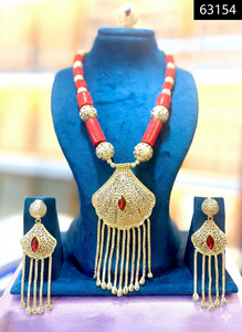 Ensemble de collier de créateur pour femme en argent de luxe, collier à plusieurs rangs, pendentif en filigrane, boucles d'oreilles pendantes pour mariage, fiançailles 63149 - Product Image 6