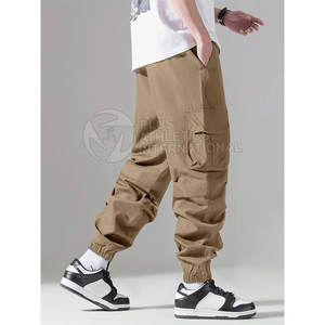 Pantalones de calle modernos para hombre con corte ajustado y elementos inspirados en la calle, pantalones de calle Hip Hop para hombre - Product Image 5