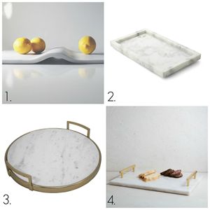 ถาดวางหินอ่อนสีทองดีไซน์หกเหลี่ยมสำหรับตกแต่งบ้านและห้องครัว - Product Image 5