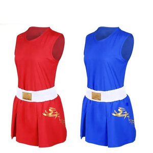 Uniforme profesional de Kick Boxing Pantalones cortos y chalecos de boxeo de entrenamiento de boxeo personalizados - Product Image 2