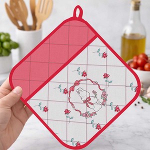 High Quality Cotton Casement Printed <b>Pot</b> <b>Holder</b> Good Quality <b>Pot</b> <b>Holders</b> with Pocket Heat Resistant from Indian Manufacturer - Product Image 1