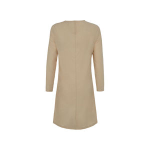 Tunique en coton beige respirante et décontractée, tailles XS-6XL - Product Image 3