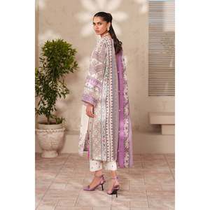 Chiffon Embroidered Lawn Spring/<b>Summer</b> <b>Dress</b> SF-4411 <b>Bohemian</b> Style - Product Image 2