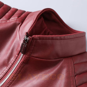 Veste en cuir pour homme imperméable d'hiver avec col montant et logo sur le devant - Prix bas, dernier design - Product Image 3