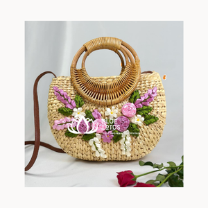 BOLSA DE JACINTO DE AGUA HECHA EN VIET NAM BOLSA DE MUJER NUEVO PRODUCTO DE MODA MEJOR PRECIO DE BLUE LOTUS FARM VIET NAM - Product Image 1