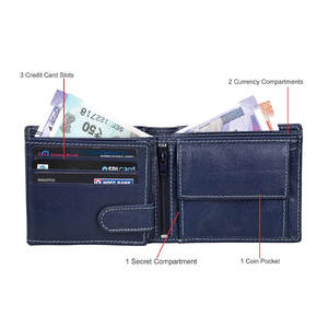 2026 Online Selling Leather <b>Wallet</b> Pakistan Factory Made Solid Color Custom Design Custom Name Leather <b>Wallet</b> - Product Image 3