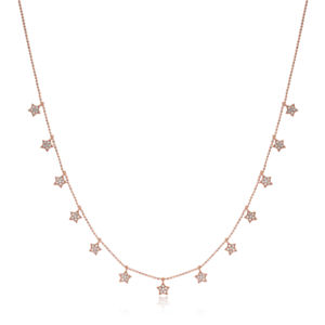 Collar con forma de estrella de CZ, colgante de plata 925 hecho a mano turco, joyería - Product Image 3