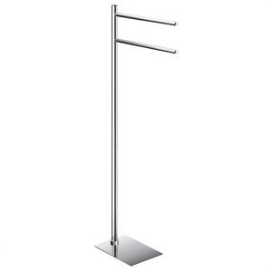 Support à serviettes à 2 bras Tania Polished Chrome TA31 13 34,5x14x88cm pour Gedy by Gedy - Product Image 2