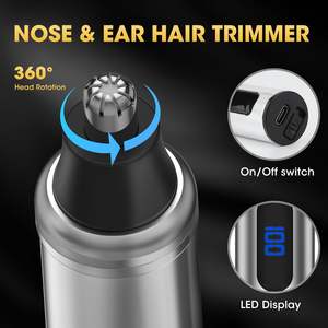 Tondeuse à cheveux professionnelle 4-en-1 pour hommes, tondeuse à lame en T, rasoir électrique à grille, tondeuse à poils de nez, sans fil, prise US, alimentée par batterie - Product Image 3