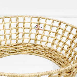 Artex Dong Thap Jacinto de agua Collar de árbol de Navidad, falda de árbol de vacaciones de mimbre tejido, decoración ecológica natural - Product Image 5