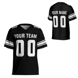 เสื้อฟุตบอลอเมริกันแขนสั้นสำหรับฤดูร้อน ระบายอากาศได้ดี ผลิตจากผ้าโพลีเอสเตอร์ 100% เหมาะสำหรับการฝึกซ้อมและการแข่งขันทั่วไป - Product Image 3